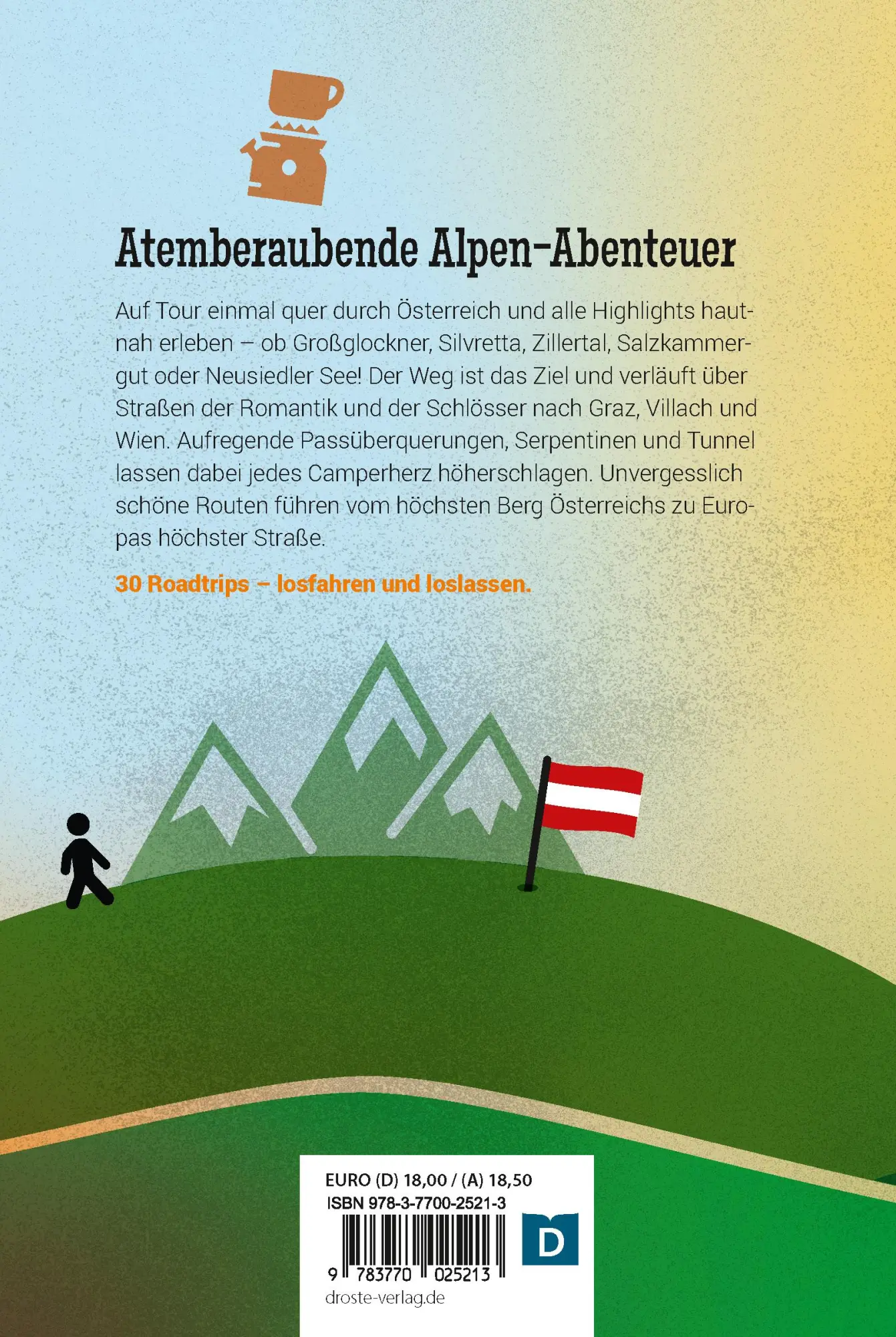 Rückseite: 9783770025213 | Österreich. 30 Campertouren, die man einmal im Leben gemacht haben...
