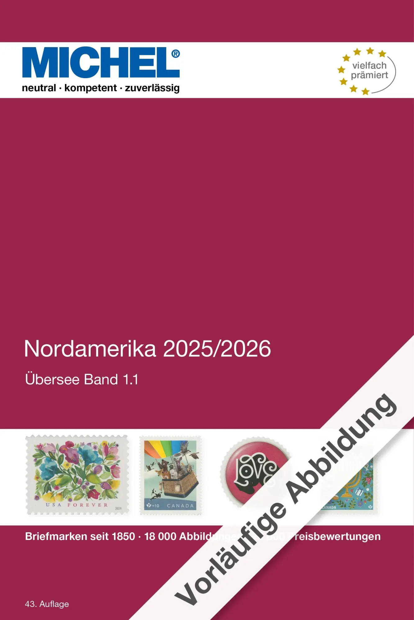 Cover: 9783954025213 | Nordamerika 2025/2026 | Michel-Redaktion | Buch | MICHEL-Übersee / ÜK