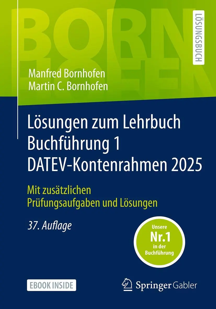 Cover: 9783658485313 | Lösungen zum Lehrbuch Buchführung 1 DATEV-Kontenrahmen 2025 | Buch