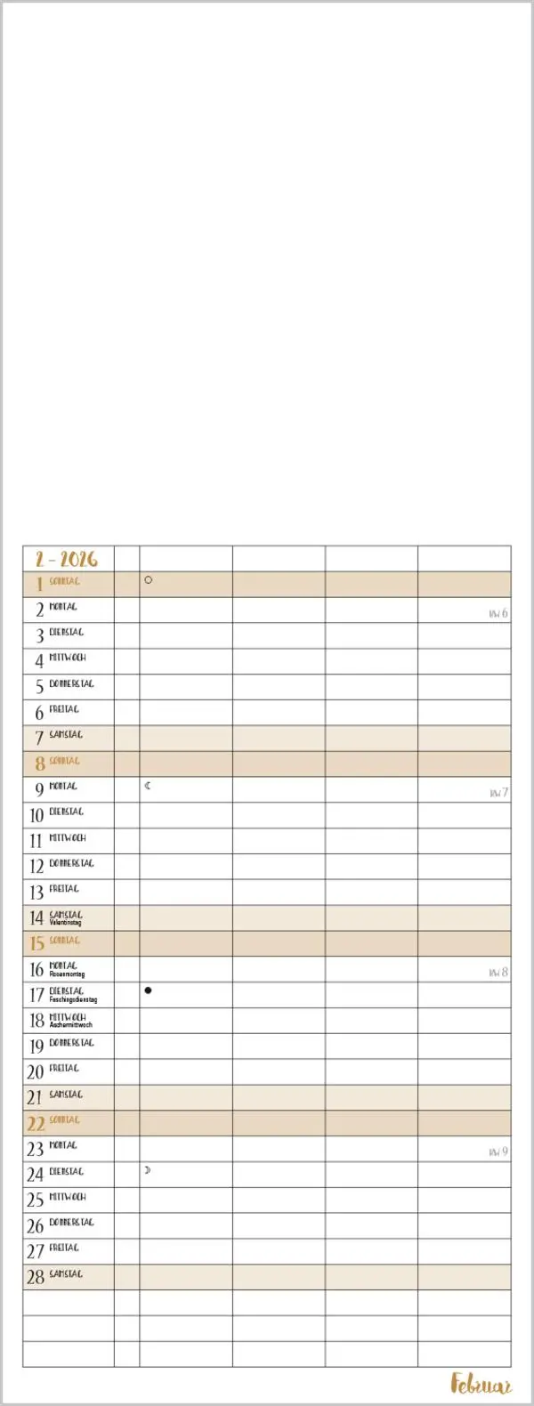 Bild: 9783731885313 | Foto-Malen-Basteln Familientimer gold 2026 | Verlag Korsch | Kalender