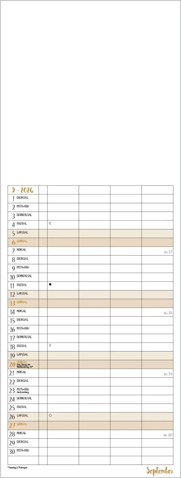 Bild: 9783731885313 | Foto-Malen-Basteln Familientimer gold 2026 | Verlag Korsch | Kalender