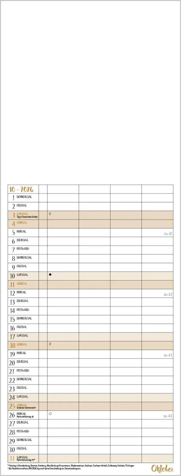 Bild: 9783731885313 | Foto-Malen-Basteln Familientimer gold 2026 | Verlag Korsch | Kalender