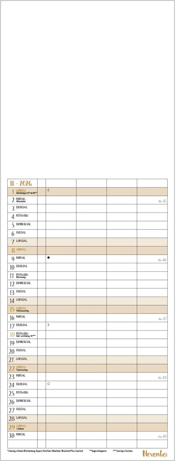 Bild: 9783731885313 | Foto-Malen-Basteln Familientimer gold 2026 | Verlag Korsch | Kalender