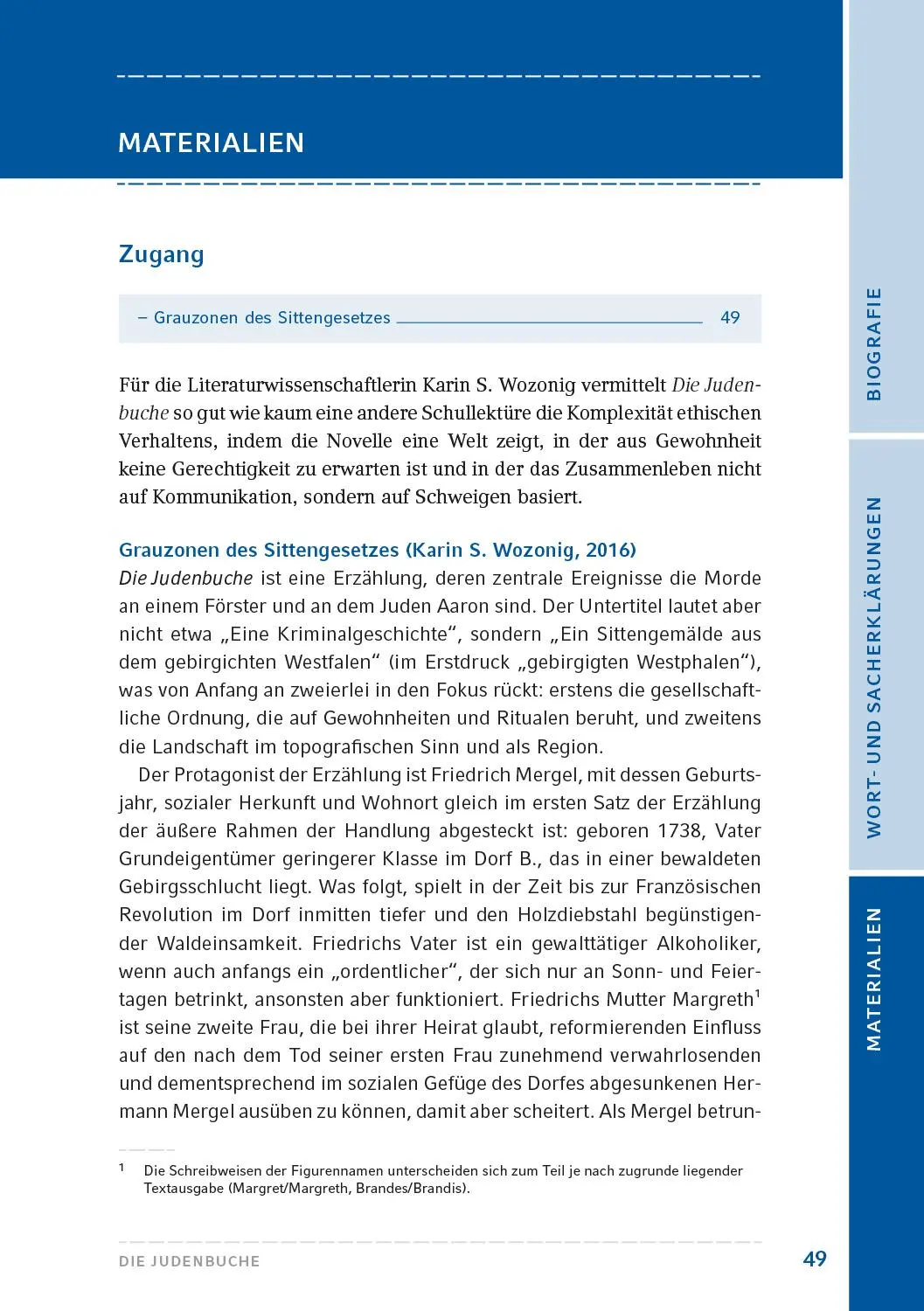 Bild: 9783872915313 | Die Judenbuche | Text und Materialien | Annette von Droste-Hülshoff