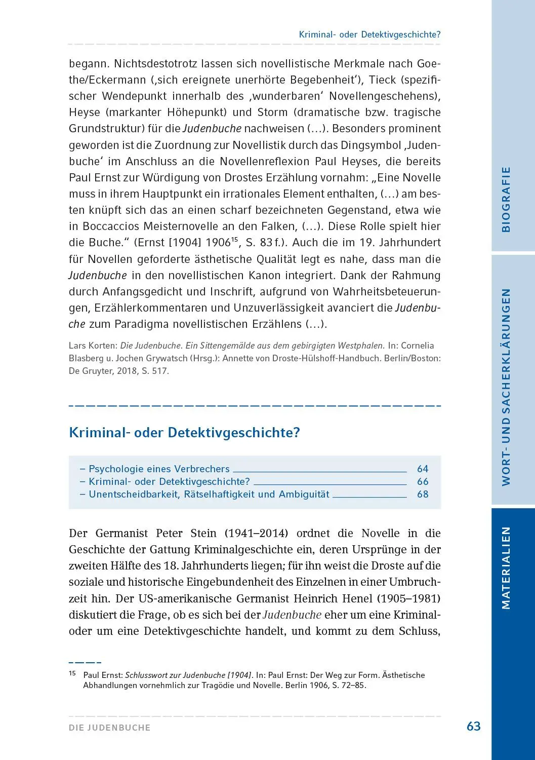 Bild: 9783872915313 | Die Judenbuche | Text und Materialien | Annette von Droste-Hülshoff