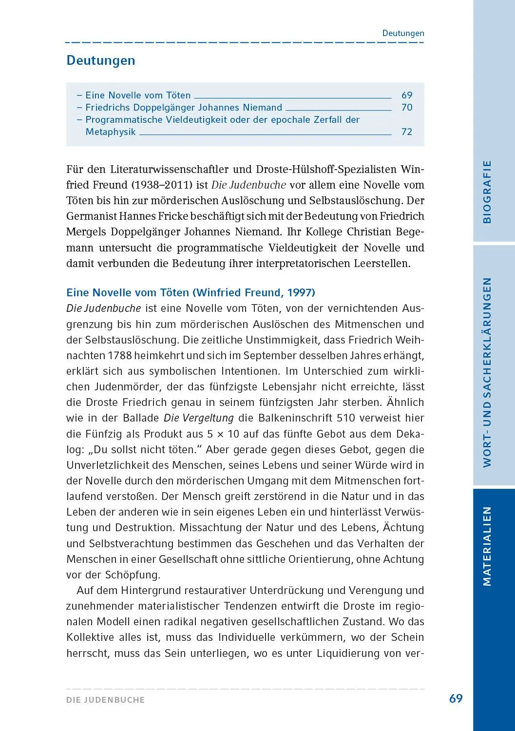 Bild: 9783872915313 | Die Judenbuche | Text und Materialien | Annette von Droste-Hülshoff