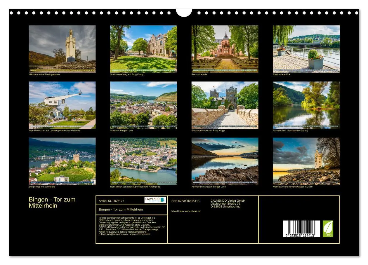 Bild: 9783516115413 | Bingen - Tor zum Mittelrhein (Wandkalender 2026 DIN A3 quer),...