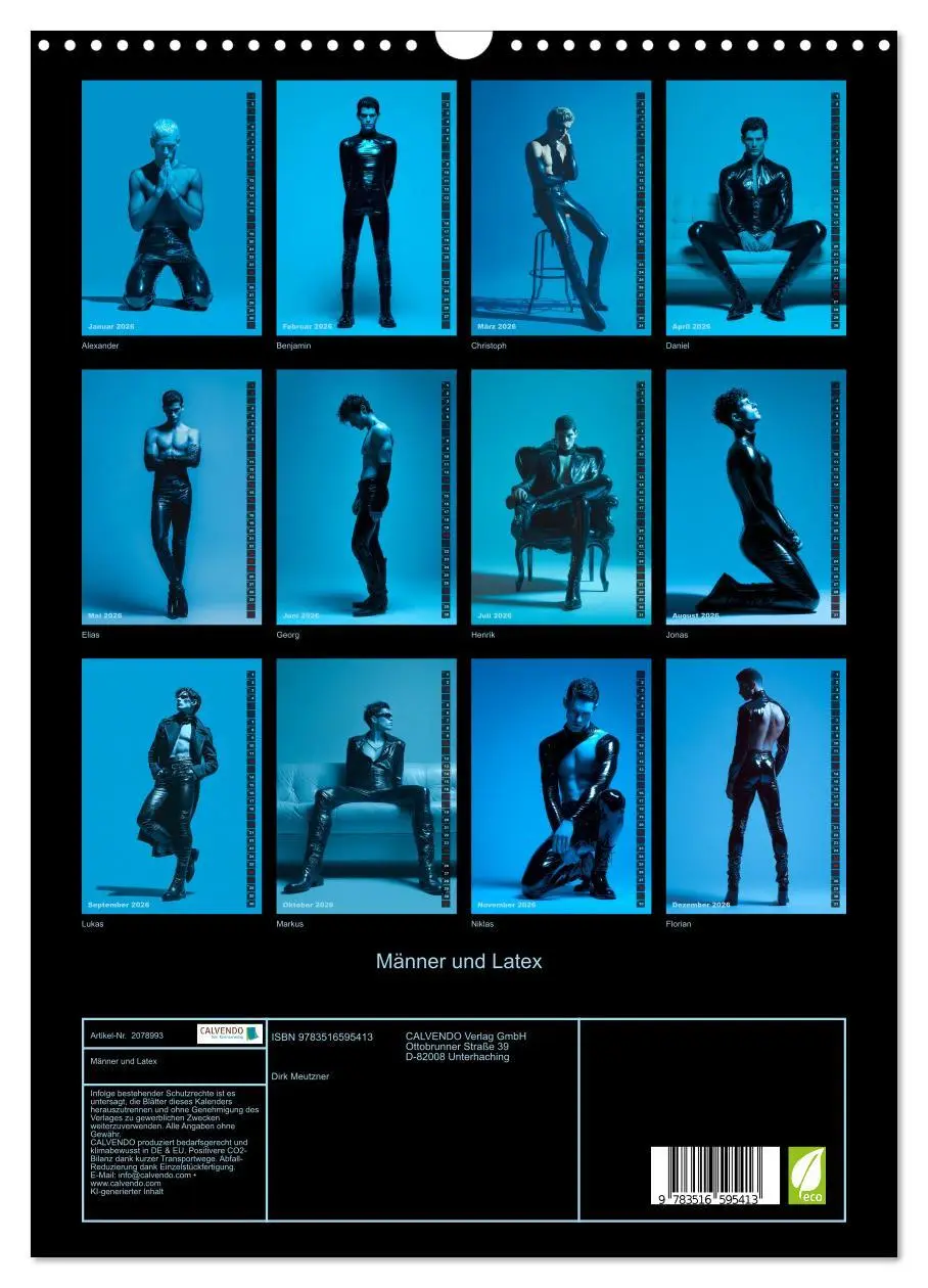 Bild: 9783516595413 | Männer und Latex (Wandkalender 2026 DIN A3 hoch), CALVENDO...
