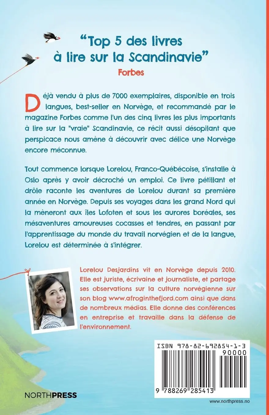 Rückseite: 9788269285413 | Au coin du fjord | Les aventures d'une Francaise en Norvège | Buch
