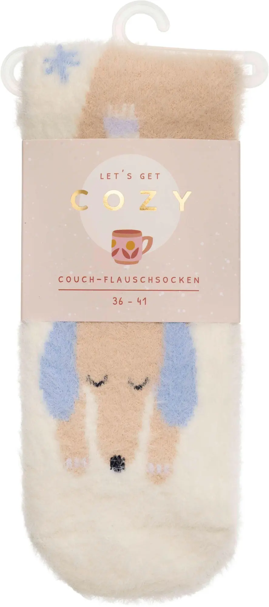 COZY Couch-Flauschsocken "Cozy Dog", Größe 36-41