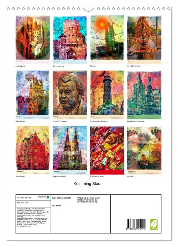 Bild: 9783435925513 | Köln ming Stadt (Wandkalender 2025 DIN A3 hoch), CALVENDO...