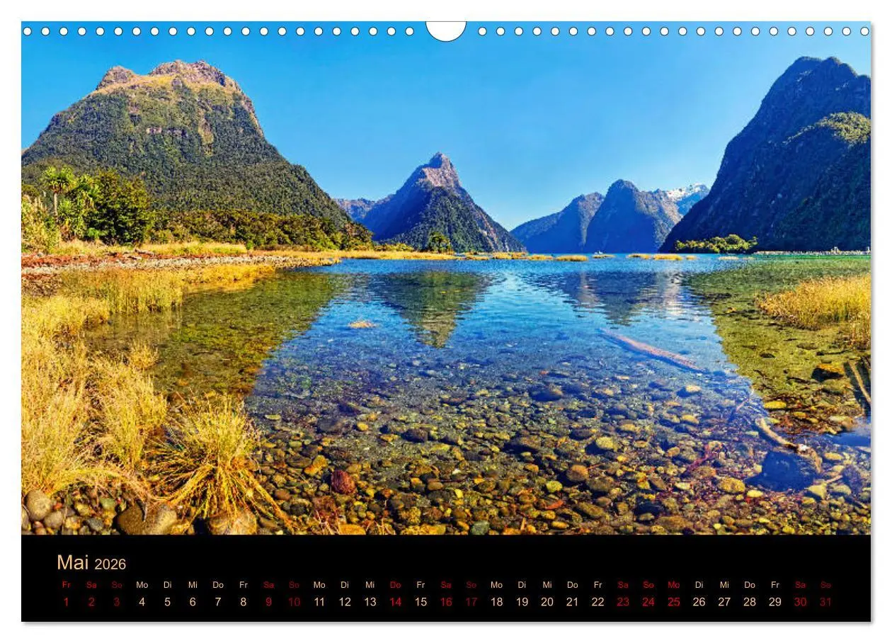 Bild: 9783457255513 | Südseetraum Neuseeland (Wandkalender 2026 DIN A3 quer), CALVENDO...