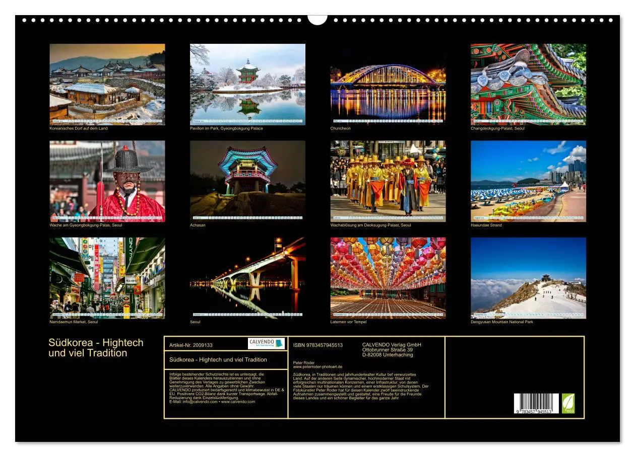 Bild: 9783457945513 | Südkorea - Hightech und viel Tradition (Wandkalender 2026 DIN A2...