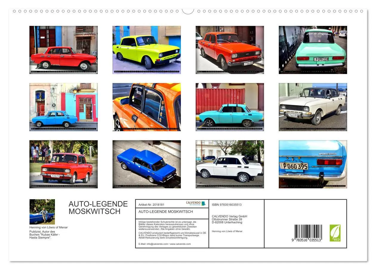 Bild: 9783516035513 | AUTO-LEGENDE MOSKWITSCH (hochwertiger Premium Wandkalender 2026 DIN...