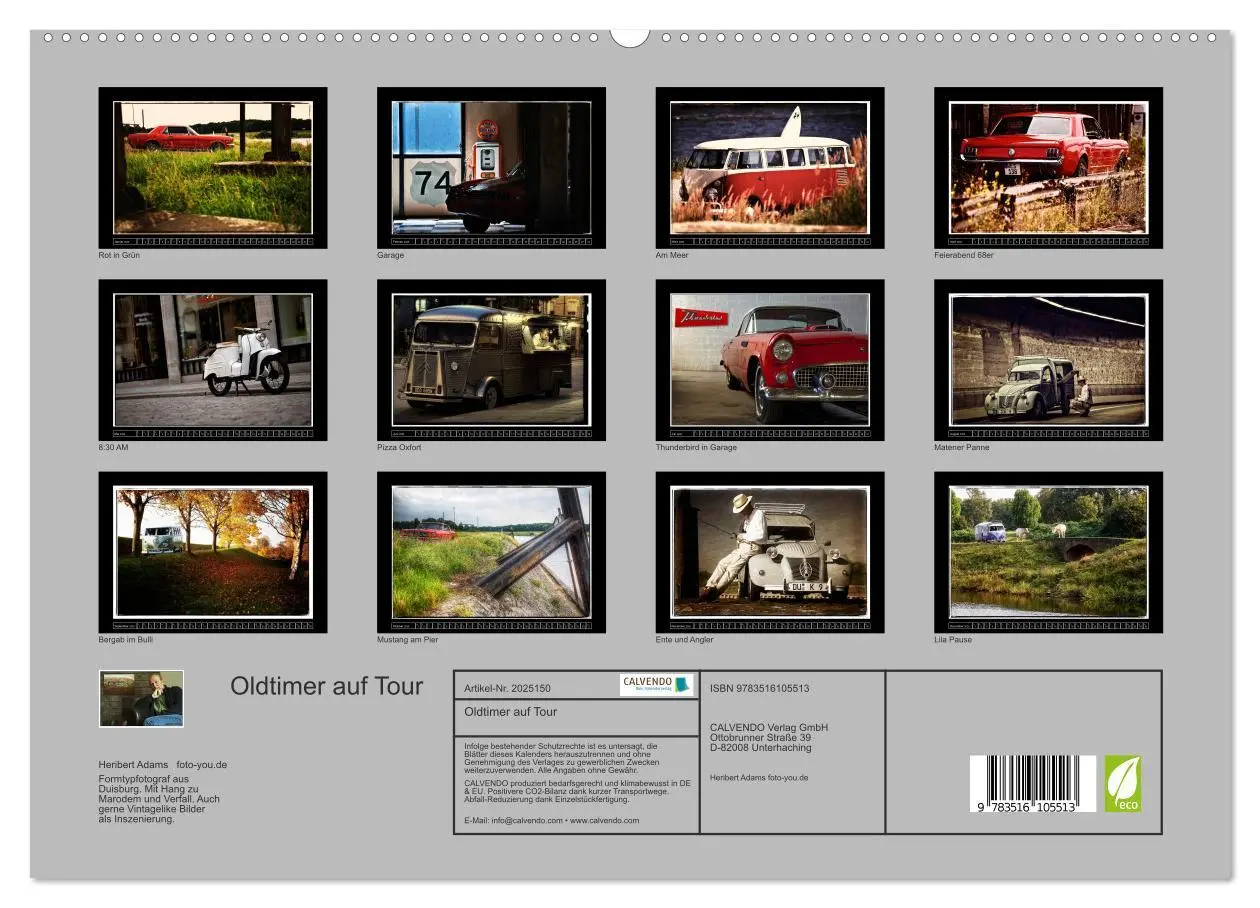 Bild: 9783516105513 | Oldtimer auf Tour (hochwertiger Premium Wandkalender 2026 DIN A2...