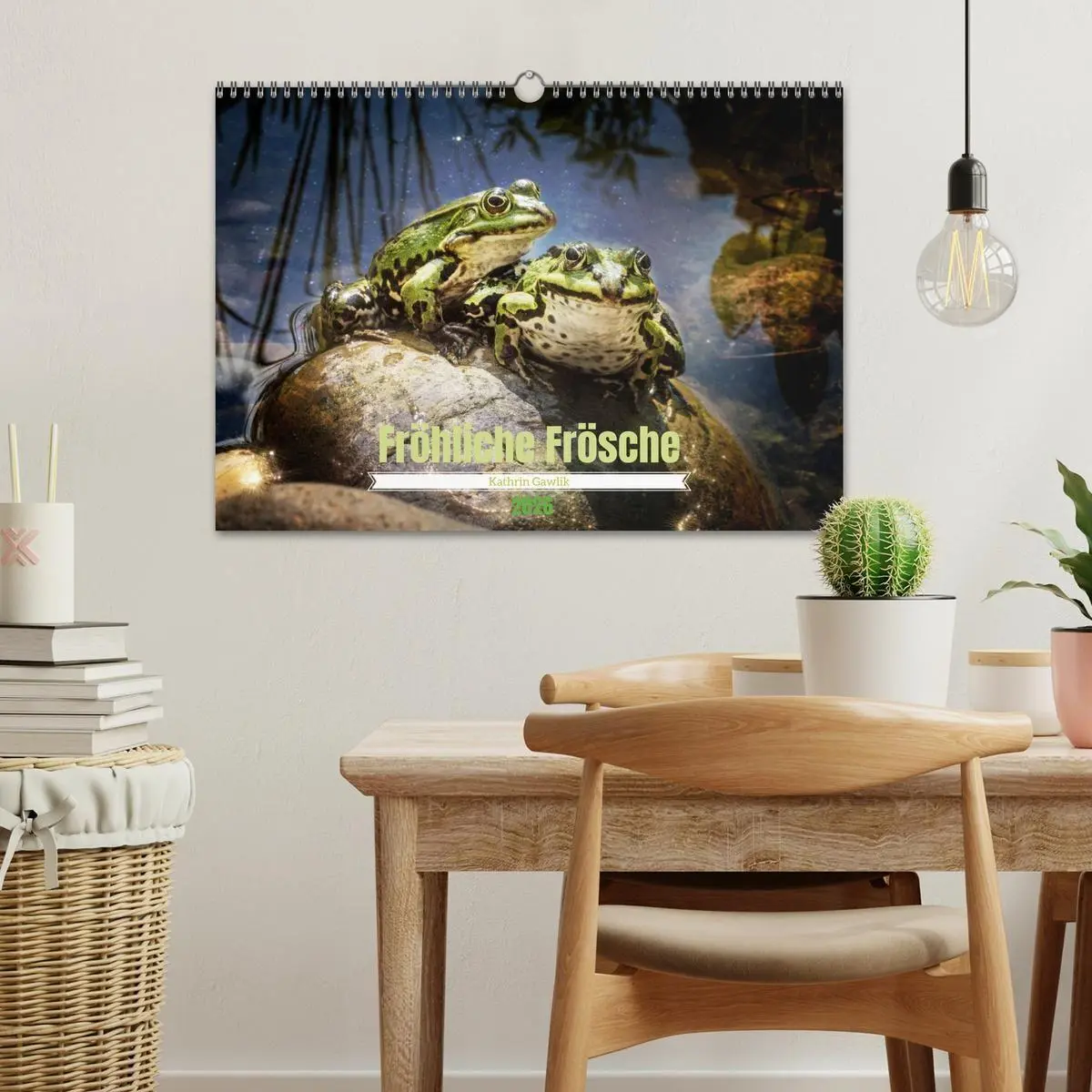 Bild: 9783516655513 | Fröhliche Frösche (Wandkalender 2026 DIN A3 quer), CALVENDO...