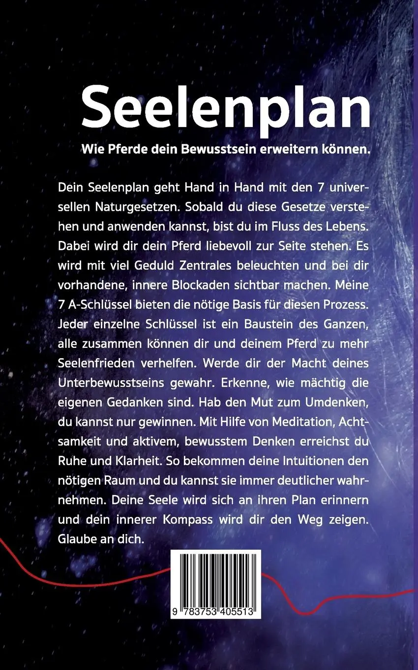 Rückseite: 9783753405513 | Seelenplan | Wie Pferde dein Bewusstsein erweitern können. | Raimondi