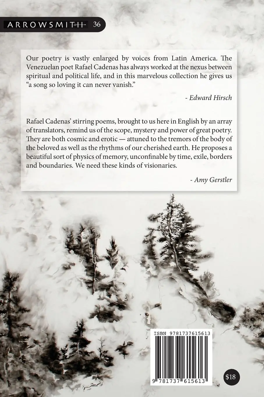 Rückseite: 9781737615613 | The Land of Mild Light | Selected Poems of Rafael Cadenas | Cadenas