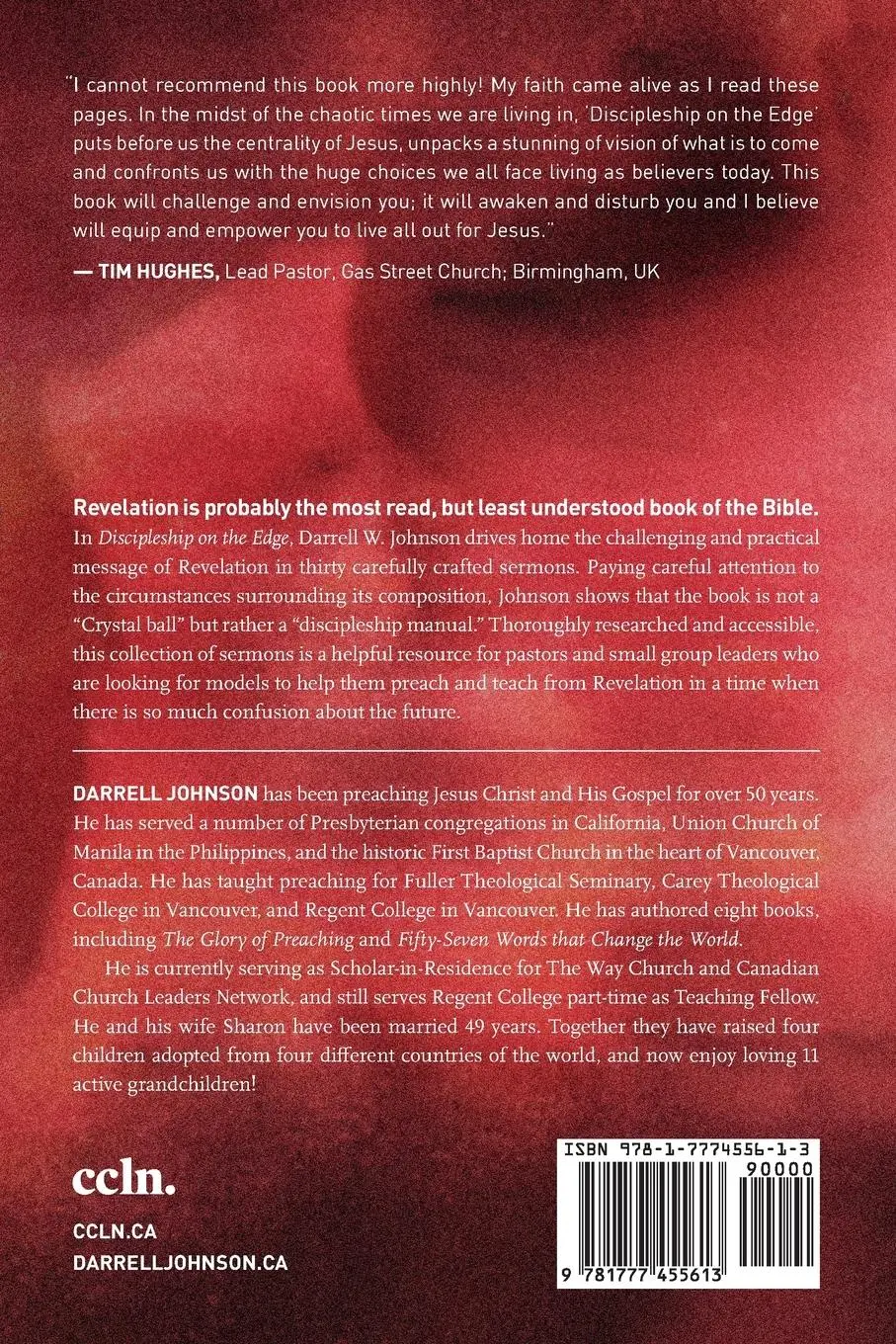 Rückseite: 9781777455613 | Discipleship on the Edge | Darrell W. Johnson | Taschenbuch | Englisch