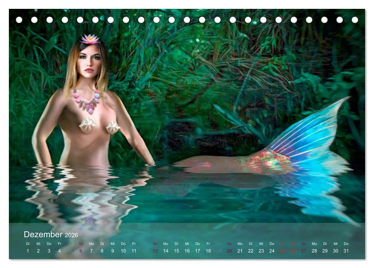 Bild: 9783457795613 | Meerjungfrauen - sagenumwobene Kreaturen (Tischkalender 2026 DIN A5...