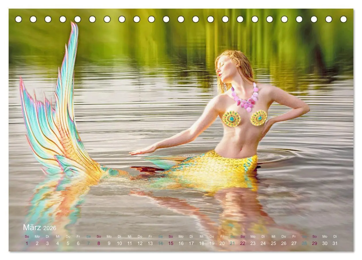 Bild: 9783457795613 | Meerjungfrauen - sagenumwobene Kreaturen (Tischkalender 2026 DIN A5...