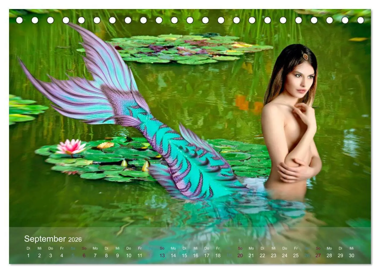 Bild: 9783457795613 | Meerjungfrauen - sagenumwobene Kreaturen (Tischkalender 2026 DIN A5...