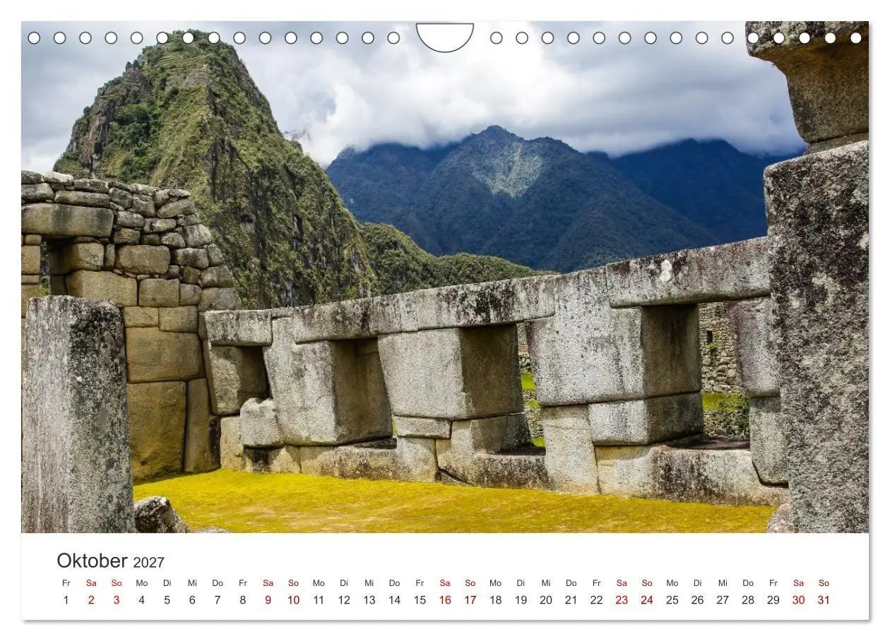 Bild: 9783516885613 | Macchu Picchu (Wandkalender 2027 DIN A4 quer), CALVENDO Monatskalender