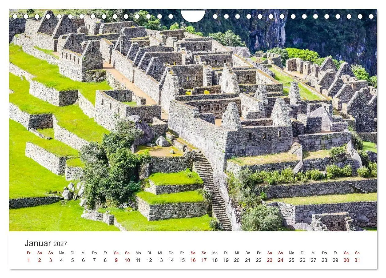 Bild: 9783516885613 | Macchu Picchu (Wandkalender 2027 DIN A4 quer), CALVENDO Monatskalender