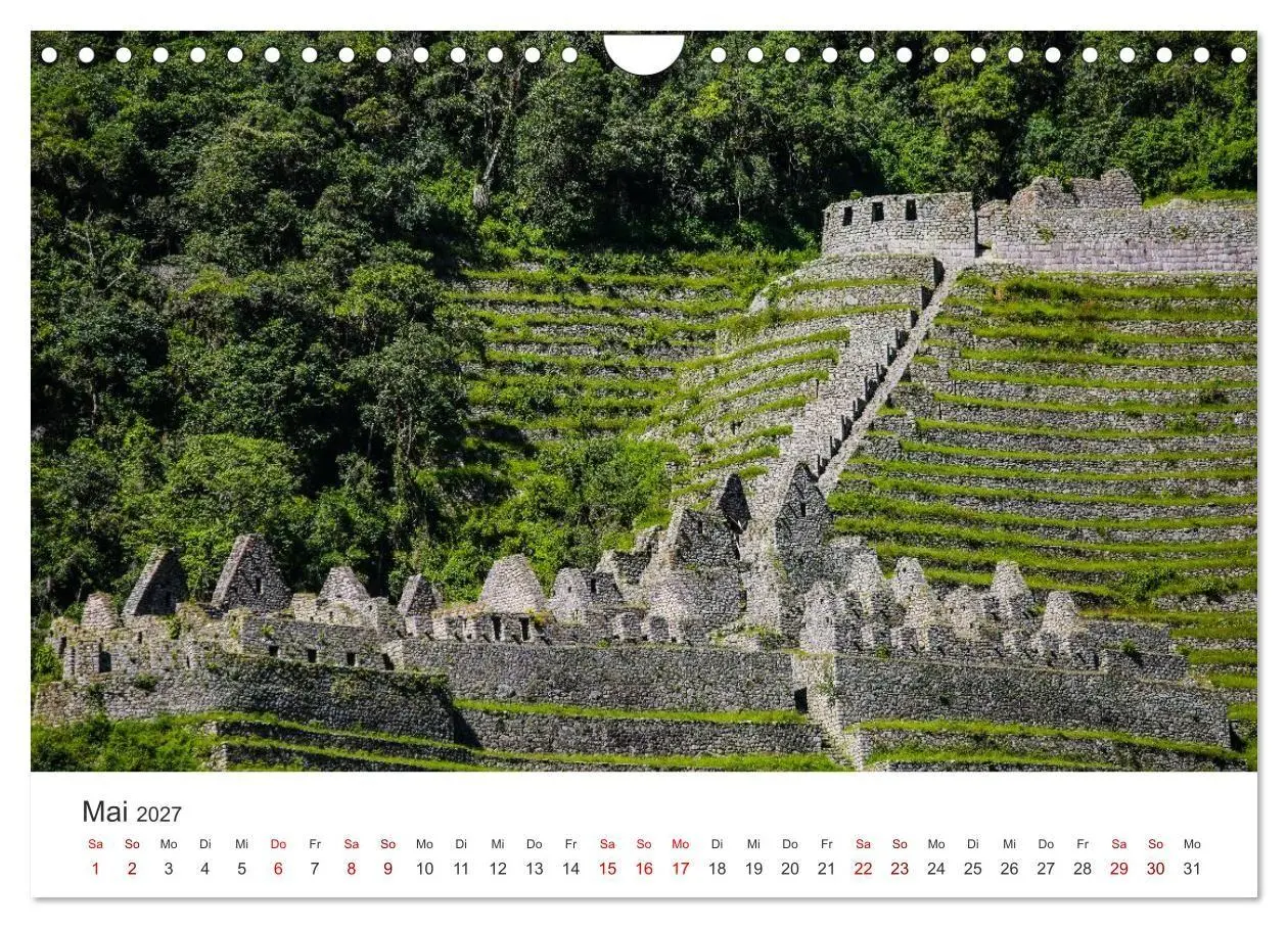 Bild: 9783516885613 | Macchu Picchu (Wandkalender 2027 DIN A4 quer), CALVENDO Monatskalender