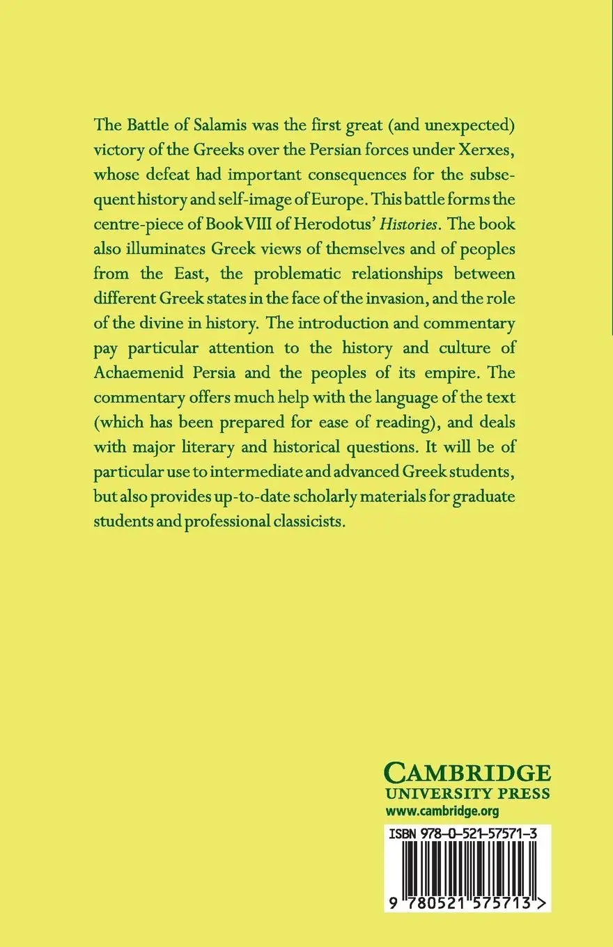 Rückseite: 9780521575713 | Herodotus | Histories Book VIII | Herodotus | Taschenbuch | Englisch