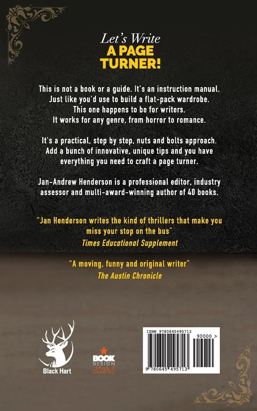 Rückseite: 9780645495713 | Let's Write a Page Turner! The Ultimate Instruction Manual for Writers