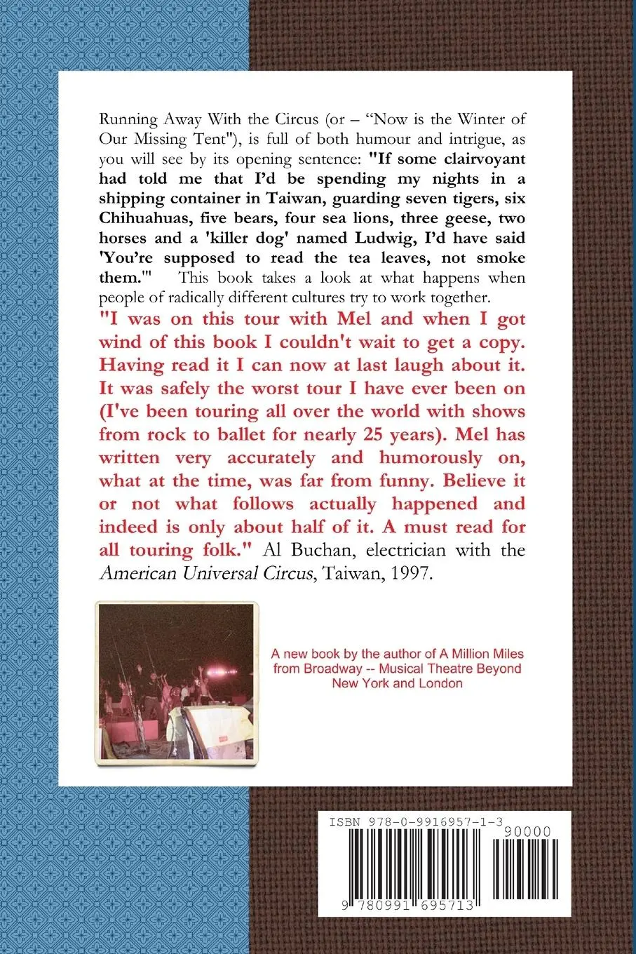 Rückseite: 9780991695713 | Running Away with the Circus (or, "Now is the Winter of our Missing...