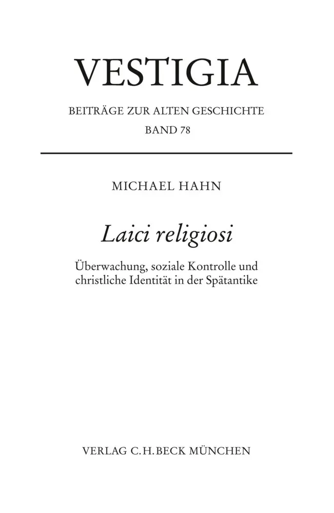 Cover: 9783406815713 | Laici religiosi | Michael Hahn | Buch | IX | Deutsch | 2024 | Beck