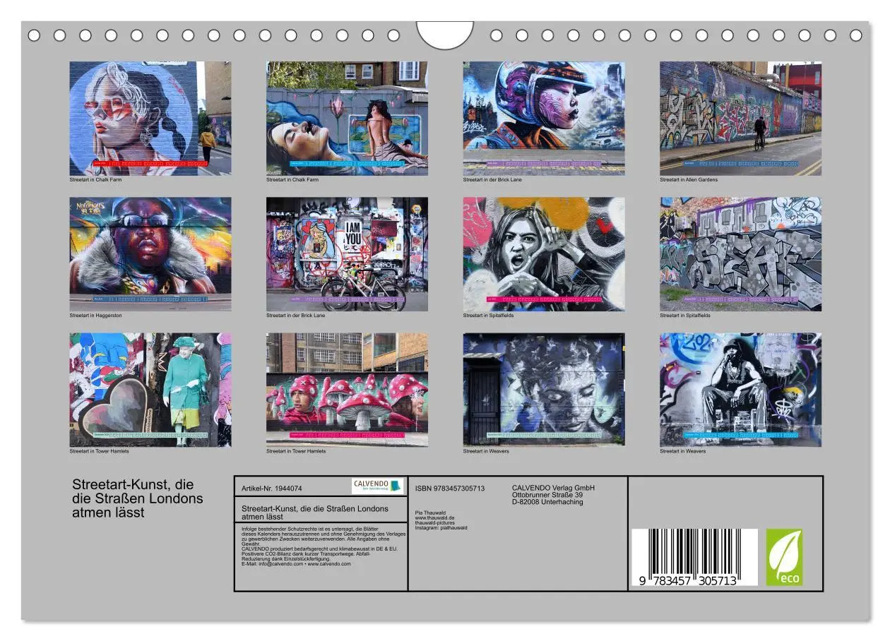 Bild: 9783457305713 | Streetart-Kunst, die die Straßen Londons atmen lässt (Wandkalender...
