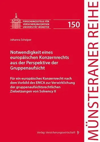 Cover: 9783963295713 | Notwendigkeit eines europäischen Konzernrechts aus der Perspektive...