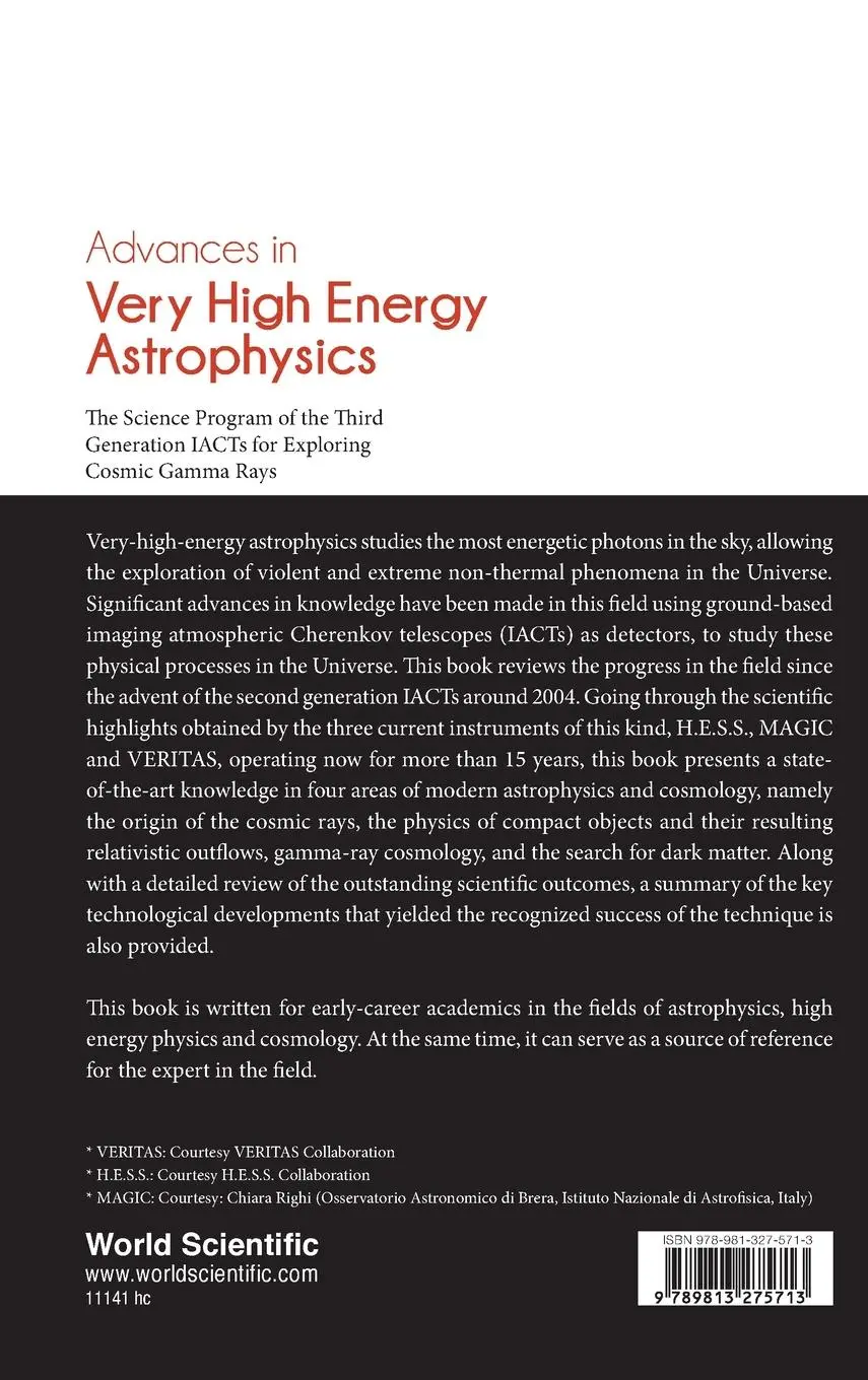 Rückseite: 9789813275713 | ADVANCES IN VERY HIGH ENERGY ASTROPHYSICS | Zanin | Buch | Gebunden