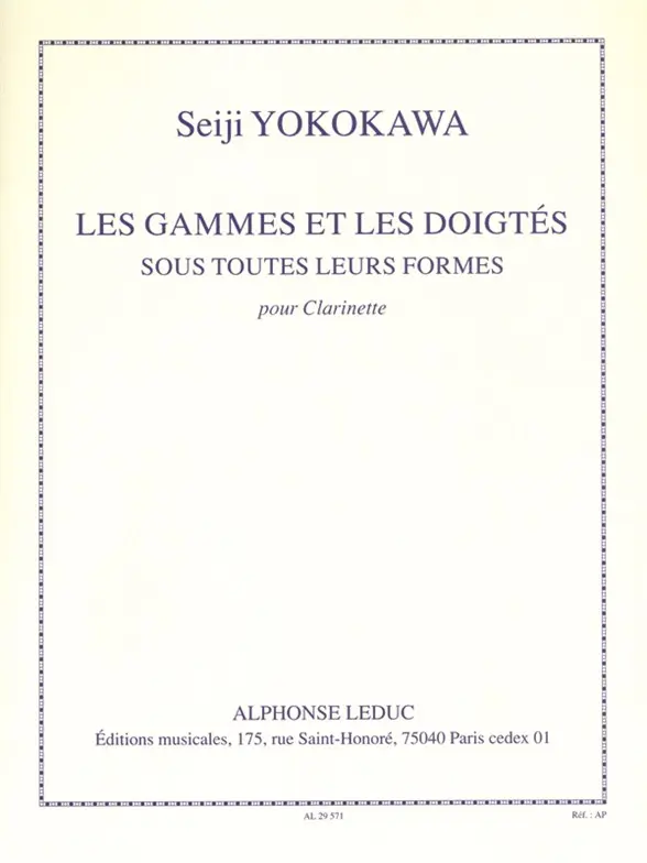 Cover: 9790046295713 | Scales And Fingerings In All Their Forms | Seiji Yokokawa | Buch