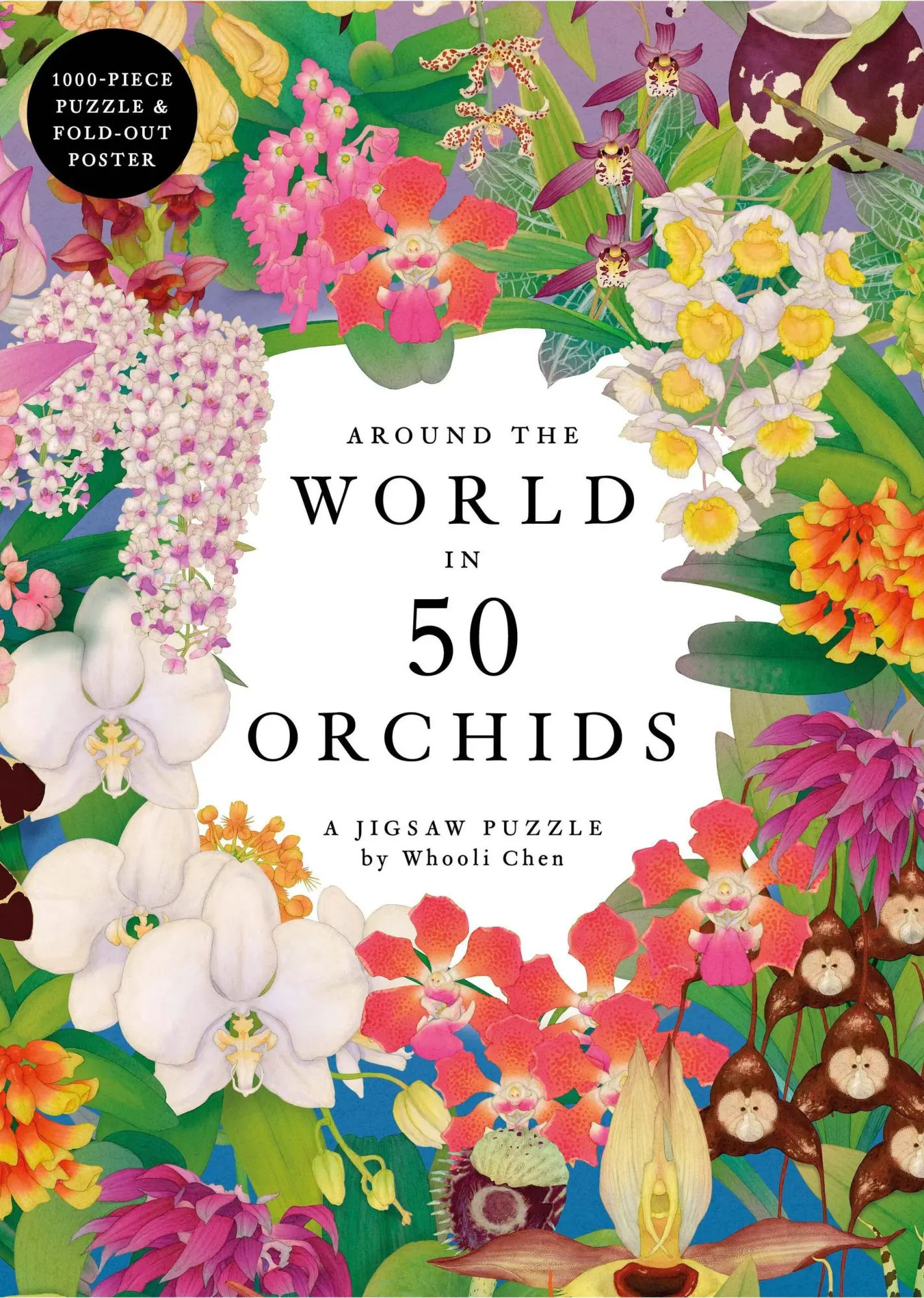 Cover: 9781399635813 | Around the World in 50 Orchids: A 1000-Piece Jigsaw Puzzle by...