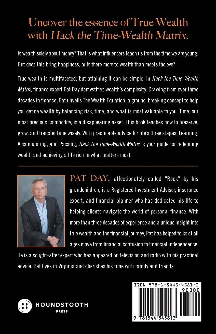 Rückseite: 9781544545813 | Hack the Time Wealth Matrix | Pat "Rock" Day | Taschenbuch | Englisch