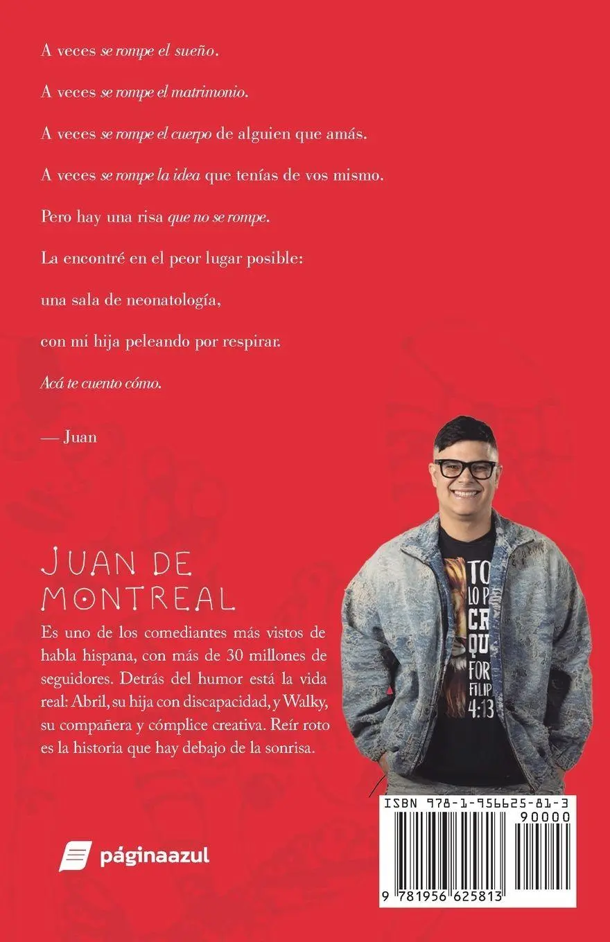 Rückseite: 9781956625813 | Reír roto | Encuentra la risa que nunca se rompe | Juan de Montreal