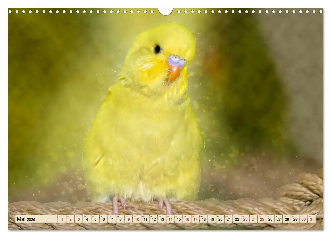 Bild: 9783457845813 | Wunderschöner Wellensittich (Wandkalender 2026 DIN A3 quer),...