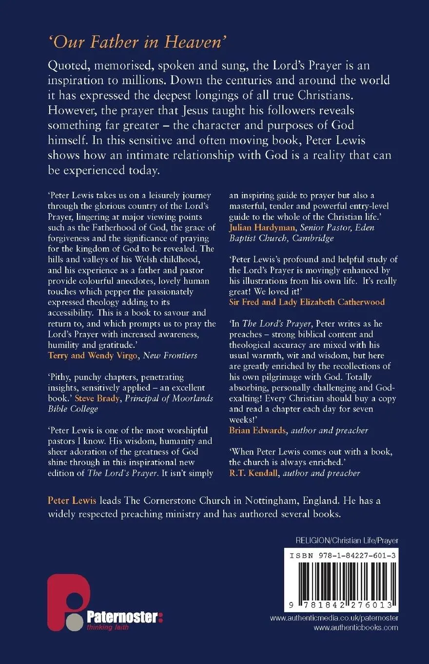 Rückseite: 9781842276013 | The Lord's Prayer | The Greatest Prayer in the World | Peter Lewis