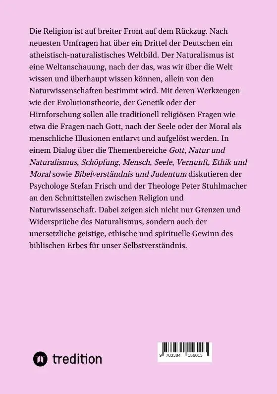 Rückseite: 9783384156013 | Gespräche über Religion und Natur | Peter Stuhlmacher (u. a.) | Buch