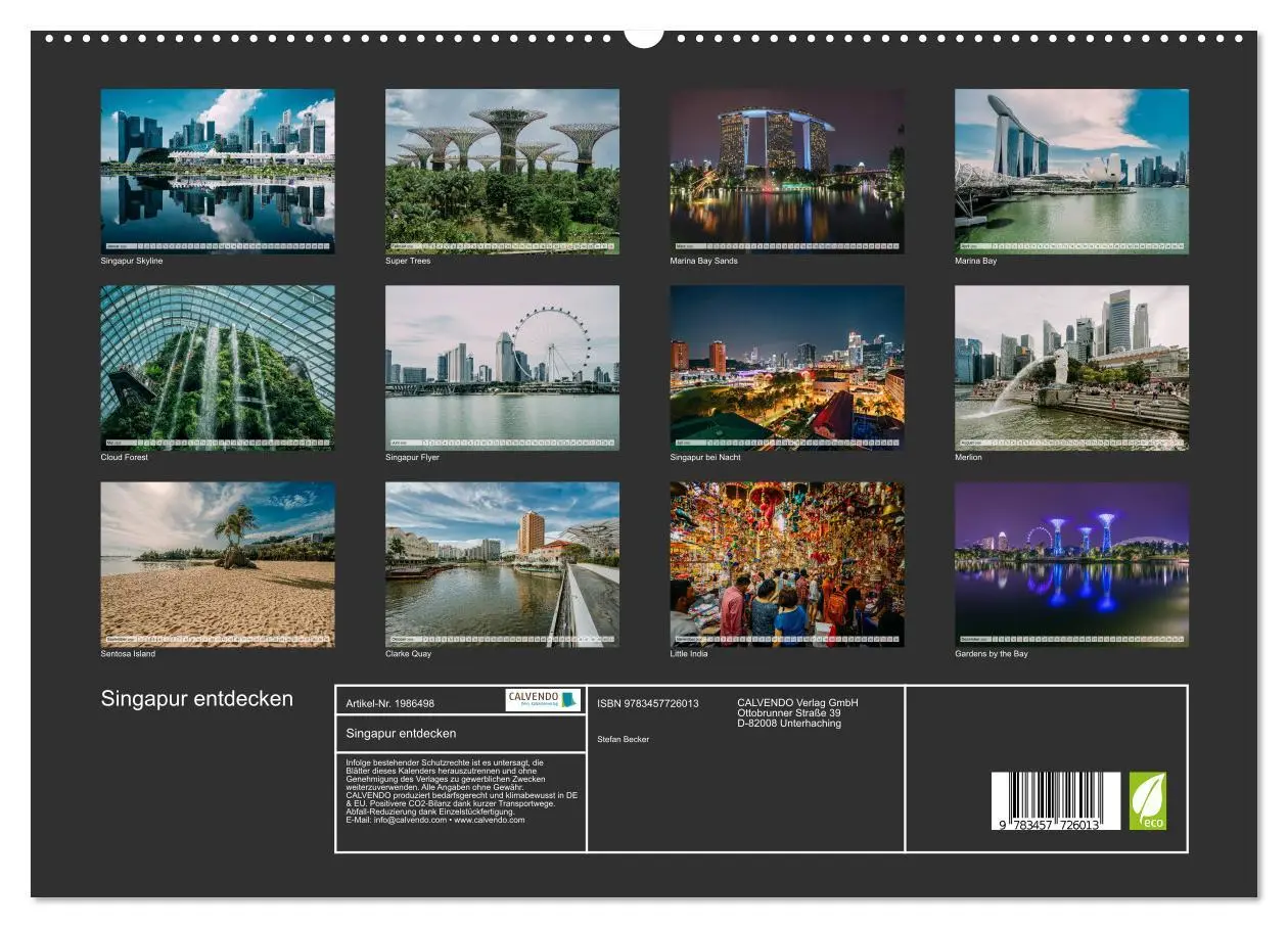 Bild: 9783457726013 | Singapur entdecken (hochwertiger Premium Wandkalender 2026 DIN A2...