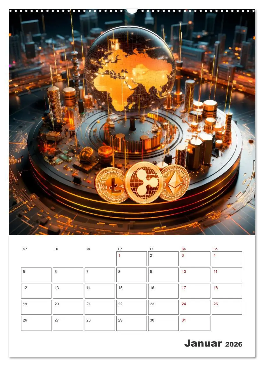 Bild: 9783516296013 | KRYPTO Cooler Terminplaner (Wandkalender 2026 DIN A2 hoch),...