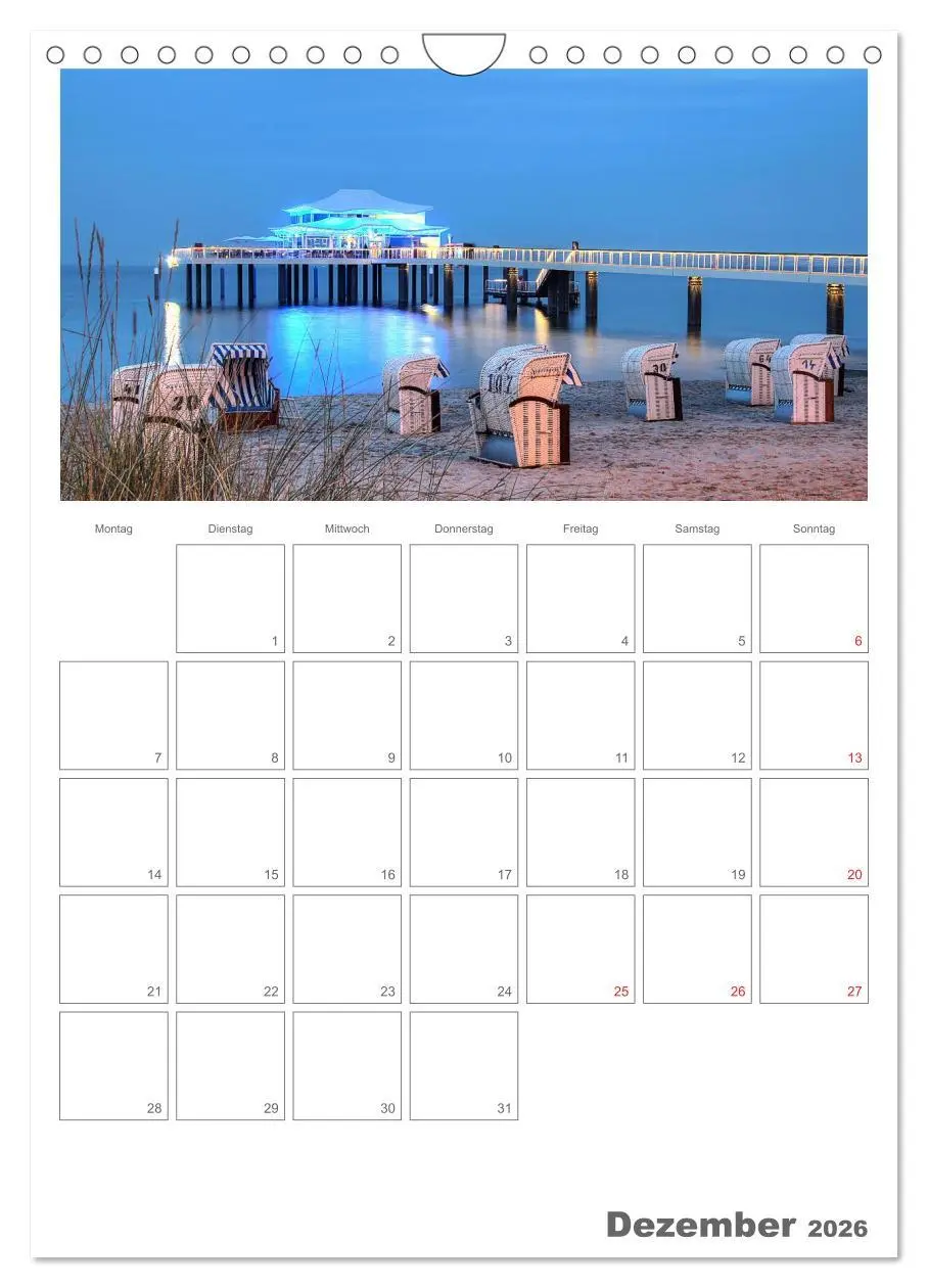 Bild: 9783516436013 | Timmendorfer Strand (Wandkalender 2026 DIN A4 hoch), CALVENDO...