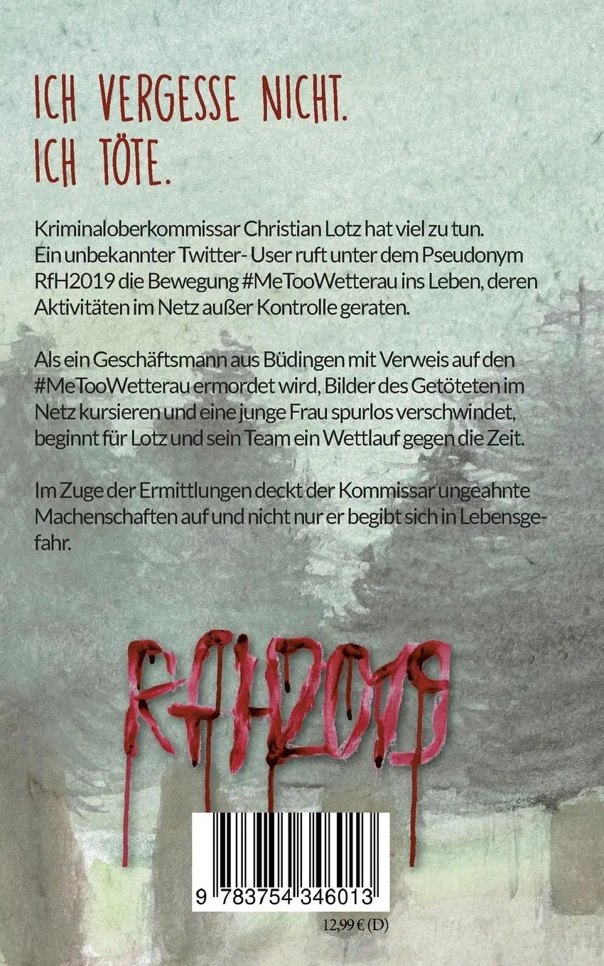 Rückseite: 9783754346013 | Gerächtigkeit | #MeTooWetterau | Kathrin Zippel | Taschenbuch | 378 S.