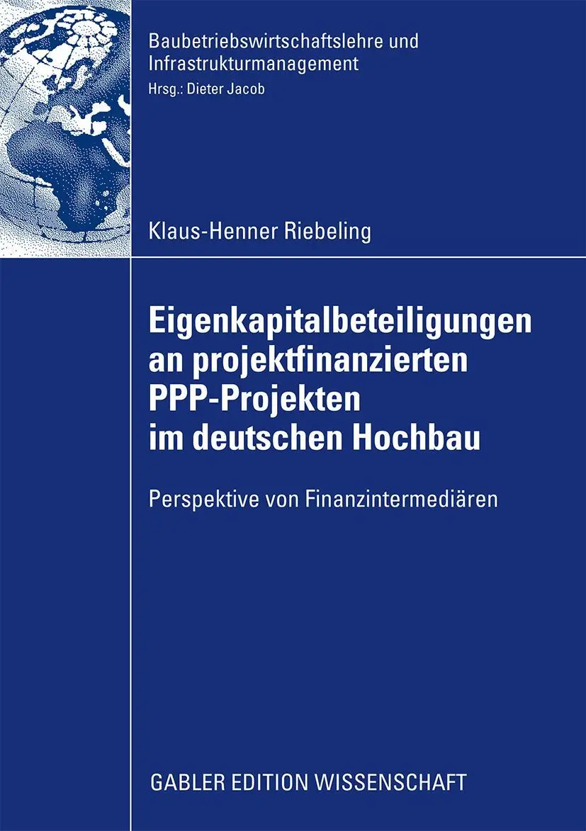 Cover: 9783834916013 | Eigenkapitalbeteiligungen an projektfinanzierten PPP-Projekten im...