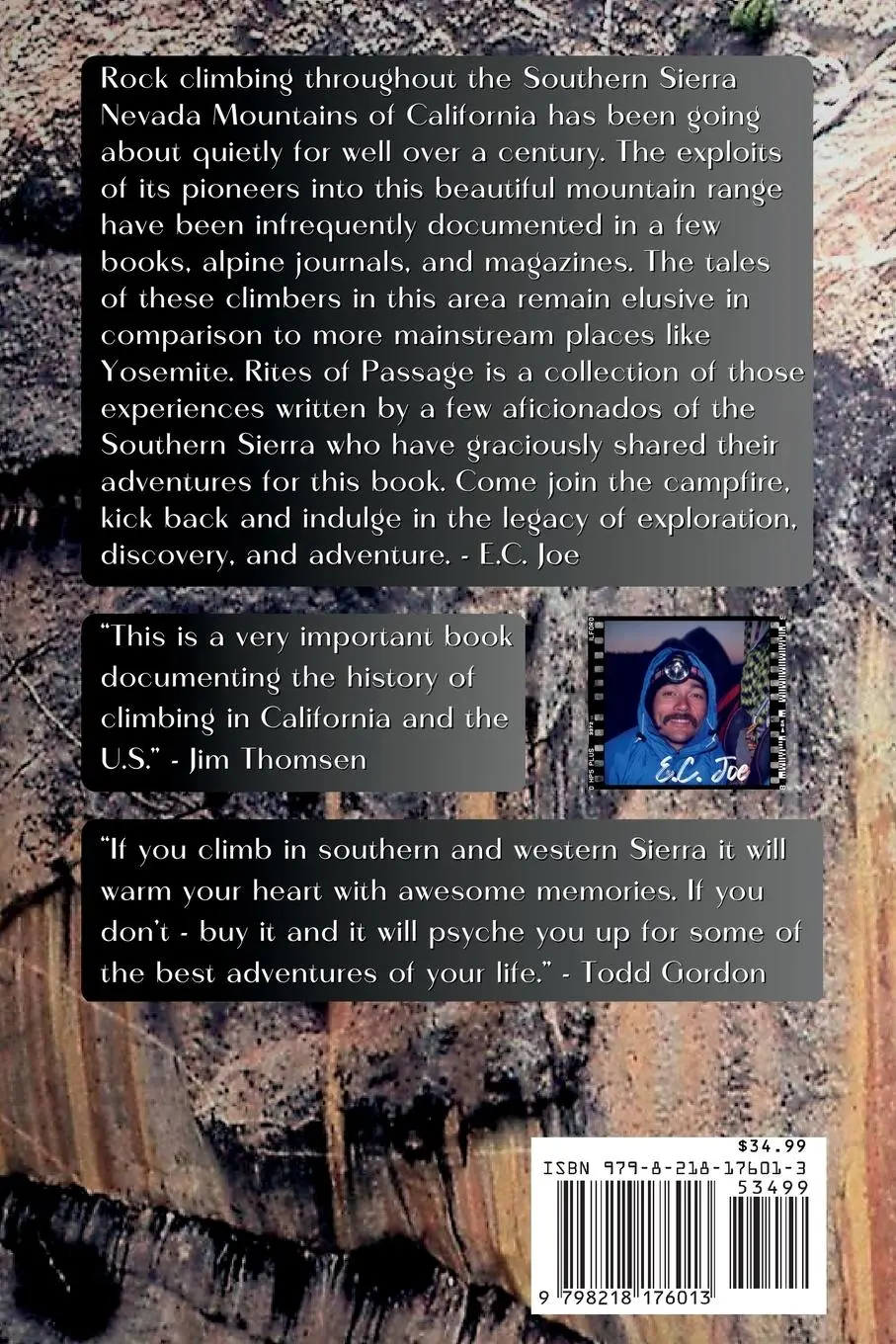 Rückseite: 9798218176013 | Rites of Passage | E. C. Joe | Taschenbuch | Englisch | 2023