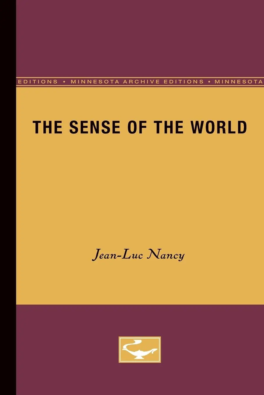 Cover: 9780816626113 | The Sense of the World | Jean-Luc Nancy | Taschenbuch | Englisch